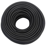 VidaXL Tuyau d'air hybride 0,6'' 100 m caoutchouc et PVC noir