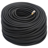 VidaXL Tuyau d'air hybride 0,6'' 100 m caoutchouc et PVC noir