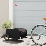 Vidaxl Bicycle Trailer 30 kg Iron Black