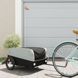 BIDAXL BICYCLE TRAILER 45 kg järnsvart och grå