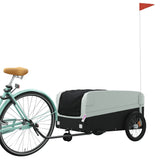 Vidaxl Bicycle Trailer 45 kg železa černá a šedá