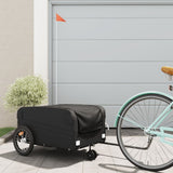 Vidaxl bicycle trailer 45 kg iron black