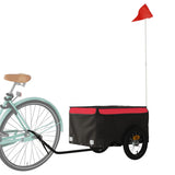 BIDAXL BICYCLE TRAILER 30 kg järnsvart och rött