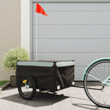 BIDAXL BICYCLE TRAILER 45 kg järnsvart och grå