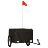 Vidaxl Bicycle Trailer 45 kg di ferro nero