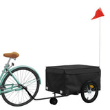 VidaXL remorque à vélo 45 kg fer noir