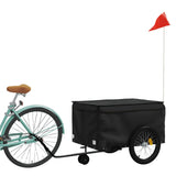 VidaXL remorque à vélo 45 kg fer noir