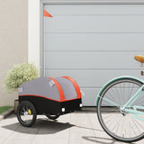 Vidaxl Voice Trailer 30 kg Eisen schwaarz an orange