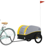 Vidaxl Bicycle Trailer 45 kg železa černá a žlutá