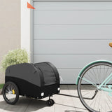 VidaXL remorque à vélo 30 kg fer noir
