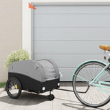 Vidaxl Bicycle Trailer 45 kg železa černá a šedá