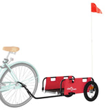 Vidaxl bicycle trailer Oxford fabric and iron red