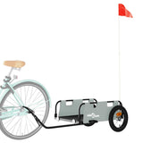 Vidaxl bicycle trailer Oxford fabric and iron gray