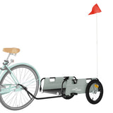 Vidaxl Bicycle Trailer Oxford Fabric et Grey Iron
