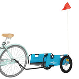 Vidaxl Bicycle Trailer Oxford Fabric a Iron Blue