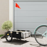 Vidaxl Bicycle Trailer Oxford Fabric et Black de fer