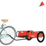 Vidaxl Bicycle Trailer Oxford Fabric a Iron Orange