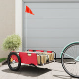 BIDAXL BICYCLE TRAILER Oxford Fabric and Iron Red