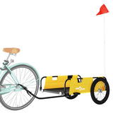 Vidaxl bicycle trailer Oxford fabric and iron yellow