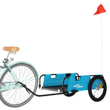 Vidaxl Bicycle Trailer Oxford Fabric et Bleu en fer