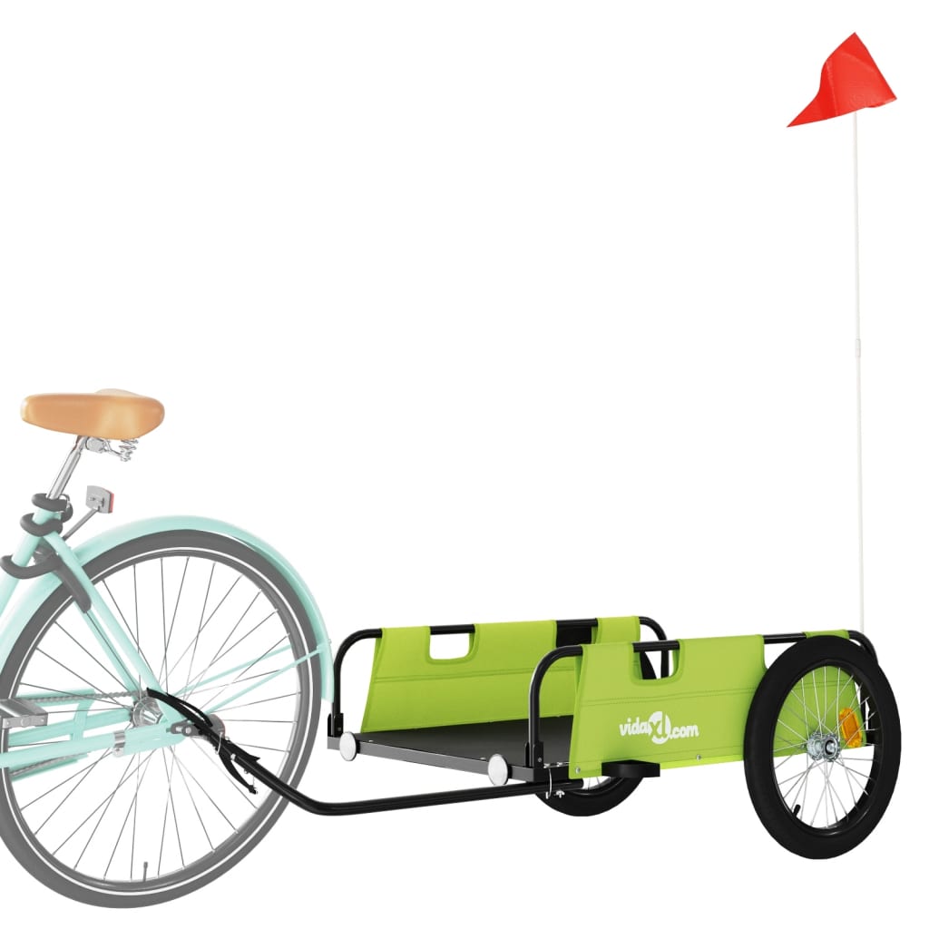 Vidaxl bicycle trailer Oxford fabric and iron green