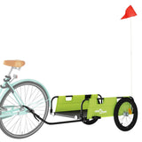 Vidaxl Bicycle Trailer Oxford Fabric a Iron Green