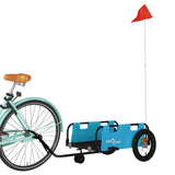 Vidaxl Bicycle Trailer Oxford Fabric a Iron Blue