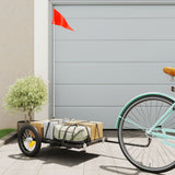 VidaXL remorque à vélo 122x53x28 cm fer noir