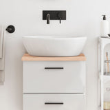 VidaXL Plan de lavabo 40x40x2 cm bois massif non traité