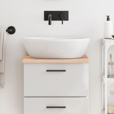 VidaXL Plan de lavabo 40x40x2 cm bois massif non traité
