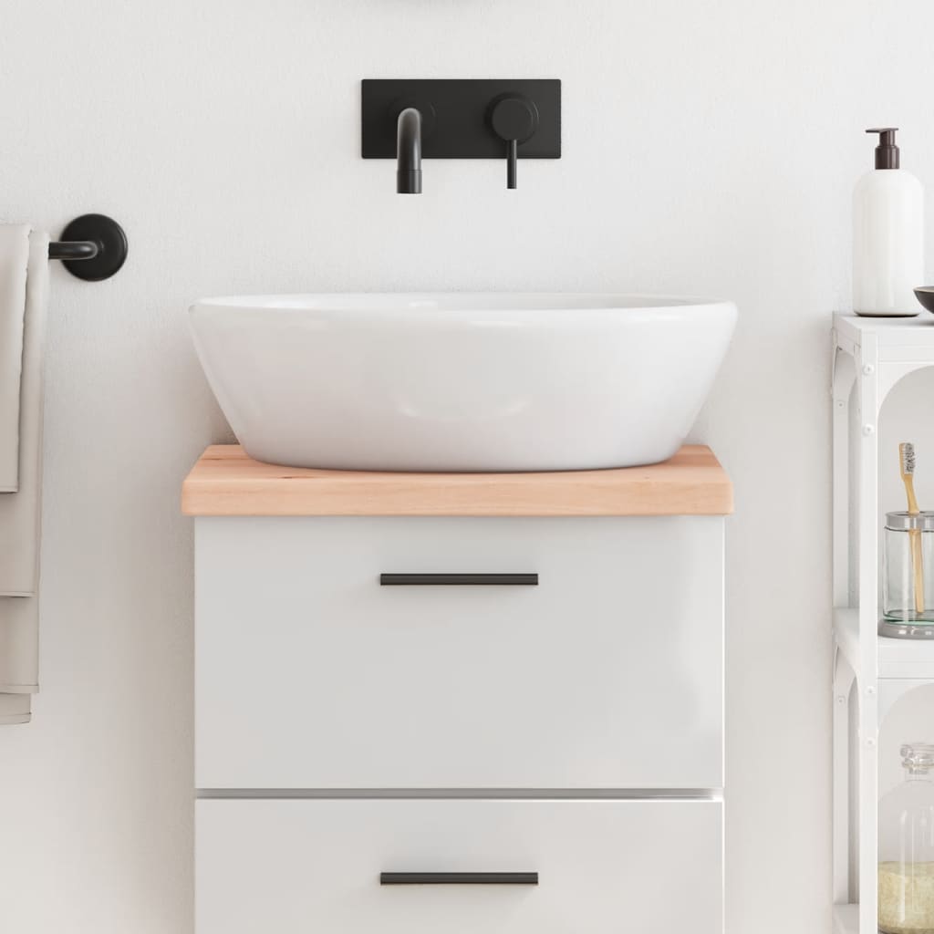 Plan de lavabo Vidaxx 40x40x (2-4) cm en bois massif non traité