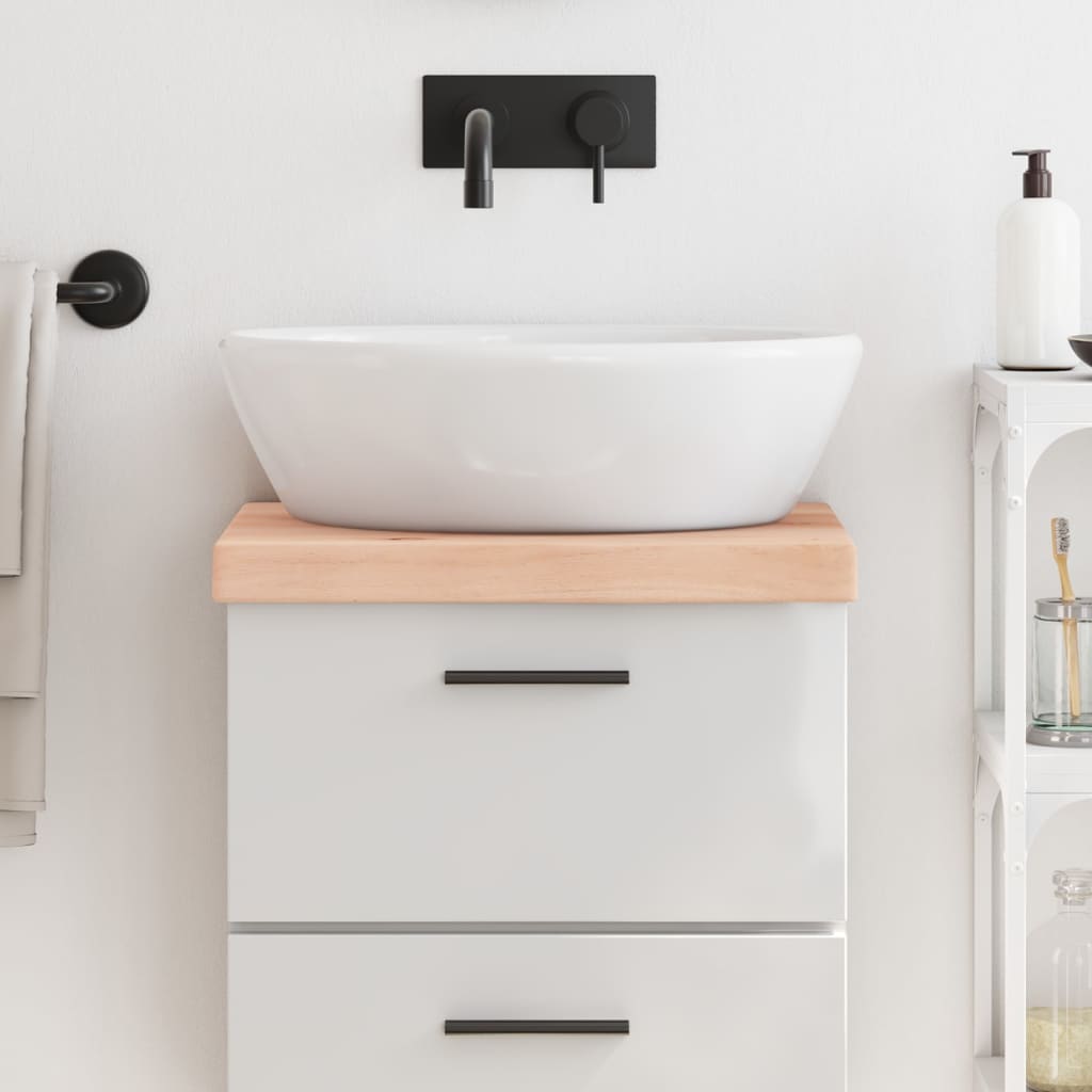 Plan de lavabo Vidaxx 40x40x (2-6) cm en bois massif non traité