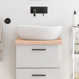 Plan de lavabo Vidaxx 40x50x (2-4) cm en bois massif non traité