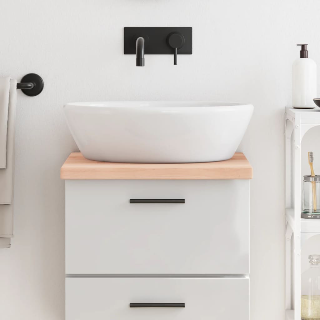 List vidaxl washbasin 40x50x (2-4) cm neošetřené pevné dřevo