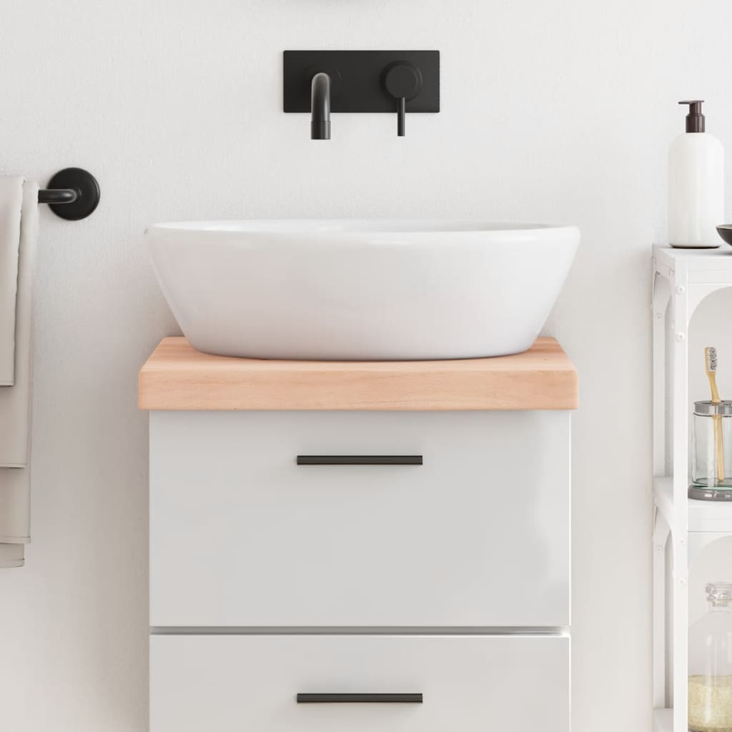 Plan de lavabo Vidaxx 40x50x (2-6) cm en bois massif non traité