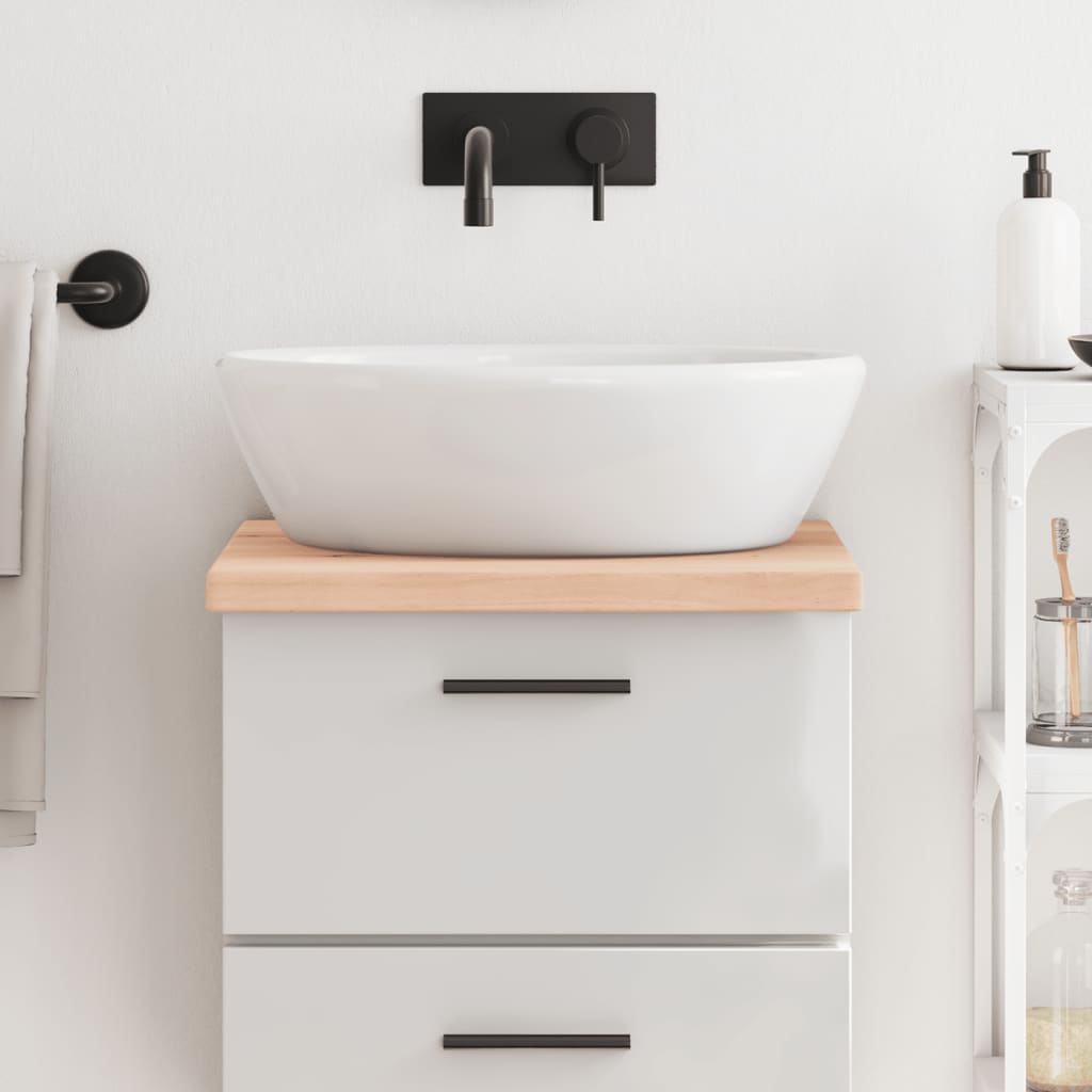 Plan de lavabo Vidaxx 40x60x (2-4) cm en bois massif non traité