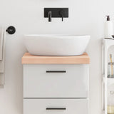 Vidaxl Washbasin Tabla 40x60x (2-6) CM Madera sólida no tratada