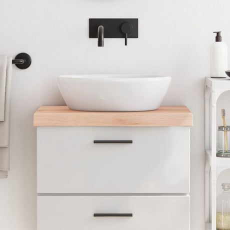 VidaXL Plan de lavabo 60x30x (2-6) cm bois massif non traité