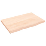 VidaXL Washbasin sheet 60x40x2 cm Untreated solid wood