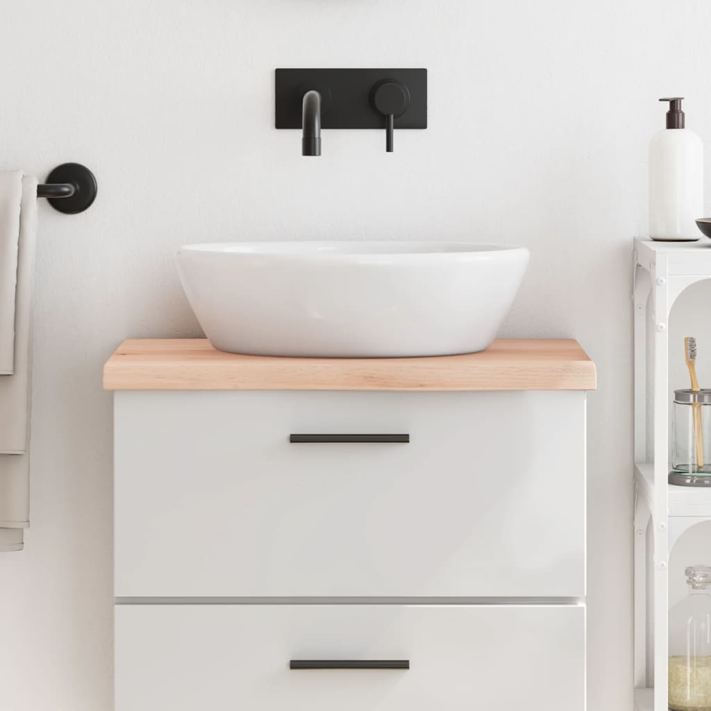 Plan de lavabo Vidaxx 60x40x (2-4) cm en bois massif non traité