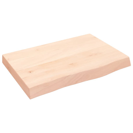 VidaXL Plan de lavabo 60x40x (2-6) cm bois massif non traité