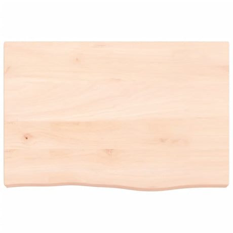VidaXL Plan de lavabo 60x40x (2-6) cm bois massif non traité