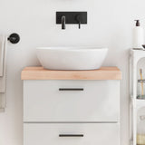 VidaXL Plan de lavabo 60x40x (2-6) cm bois massif non traité