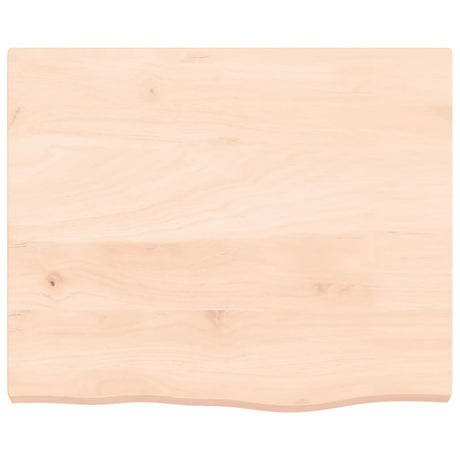 VidaXL Plan de lavabo 60x50x (2-4) cm bois massif non traité