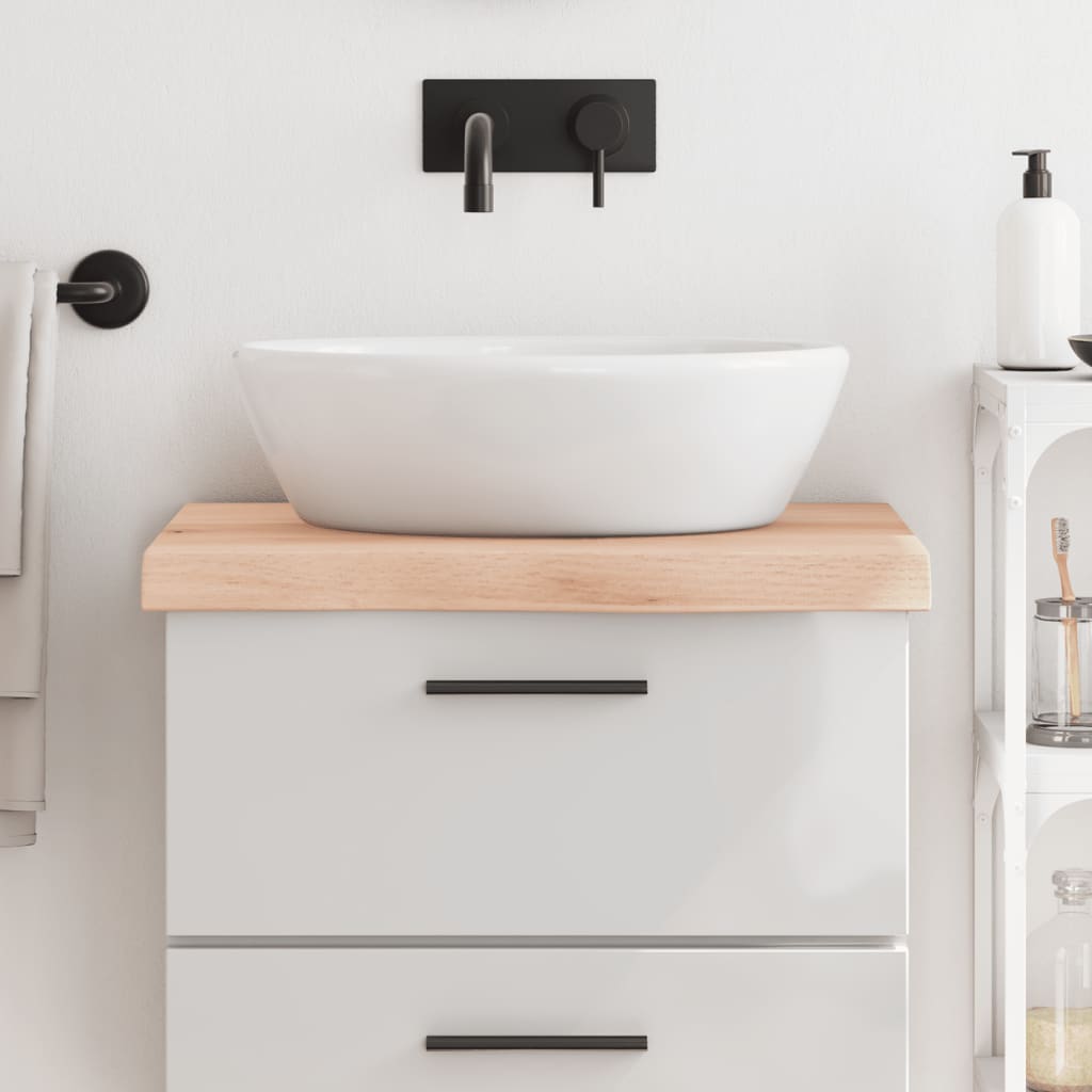 List vidaxl washbasin 60x50x (2-6) cm neošetřené pevné dřevo