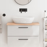 VidaXL Plan de lavabo 80x30x (2-4) cm bois massif non traité