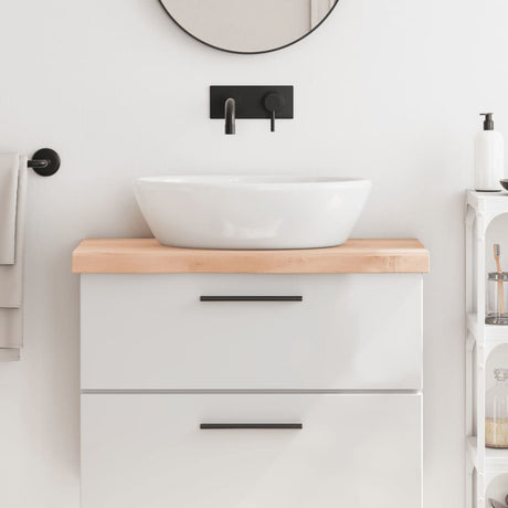 Plan de lavabo Vidaxx 80x30x (2-6) cm en bois massif non traité