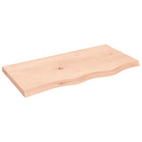VidaXL Plan de lavabo 80x40x (2-4) cm bois massif non traité