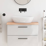 VidaXL Plan de lavabo 80x40x (2-4) cm bois massif non traité