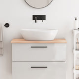 Vidaxx plan de lavabo 80x50x2 cm bois massif non traité